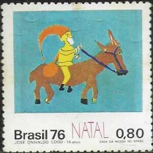 Br-Selo, 1976, C-959-RHM, (Mint). Natal (Papai Noel).