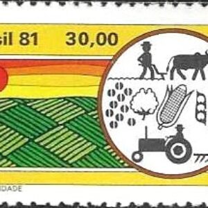 Br-Selo, 1981, C-1183-RHM, (Mint). Desenvolvimento Agrícola, Produtividade.