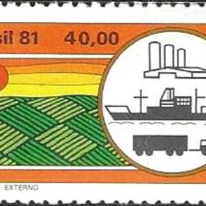 Br-Selo, 1981, C-1185-RHM, (Mint). Desenvolvimento Agrícola, Mercado Externo.