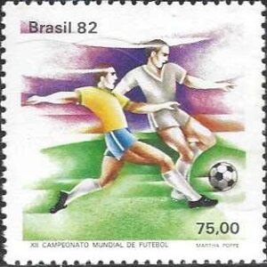 Br-Selo, 1982, C-1245-RHM, (Mint). XII Campeonato Mundial de Futebol - Espanha.