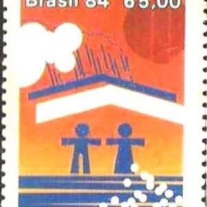 Br-Selo, 1984, C-1411-RHM, (Mint). 20º Anos do Banco Nacional de Habitação - BNH.