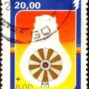 Br-Selo, 1980, C-1133-RHM, (N). Alternativas Energéticas (Energia Eólica).