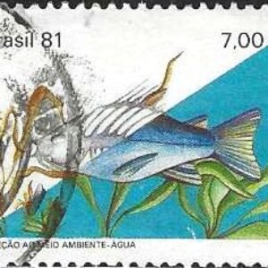 Br-Selo, 1981, C-1203-RHM, (Mint). Yt:BR 1480. Proteção ao Meio Ambiente (Água).