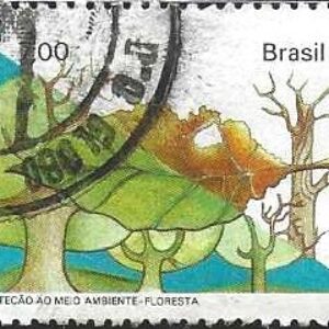 Br-Selo, 1981, C-1204-RHM, (Mint). Yt:BR 1481. Proteção ao Meio Ambiente (Floresta).