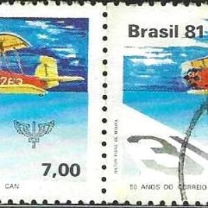 Br-Selo, 1981, C-1207-RHM, (Mint). 50 Anos do Correio Aéreo Nacional - CAN.