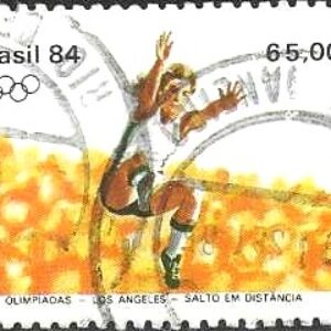 Br-Selo, 1984, C-1379-RHM, (Mint). XXIII Olimpíadas Los Angeles (Salto em distância).