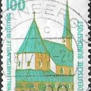 GER (BRD) Selo, (Alemanha/Europa), 1991, (N), Yt:DE 1386. Sightseeing - Self-Adhesive, Pilgrimage Chapel, Altötting.