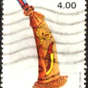 Br-Selo, 1980, C-1137-RHM, (N). Indian Art - Ritual Masks. (Máscara de Tukuna).