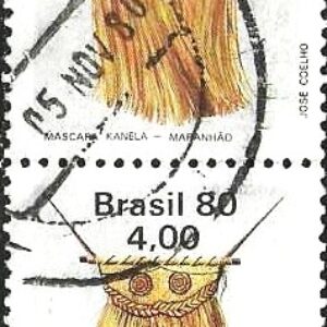 Br-Selo, 1980, C-1139-RHM, (Mint). Arte Indígena (Máscara de Kanela).
