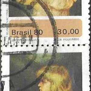 Br-Selo, 1980, C-1144-RHM, (Mint). Yt:BR 1424. Museus de Artes do Brasil (A. de Figueiredo).