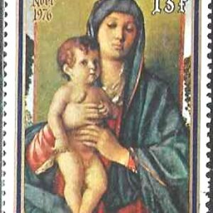 BUR Selo, 1976, (República Du Burundi/África), (Mint). Christmas (Virgin and child by Bellini).