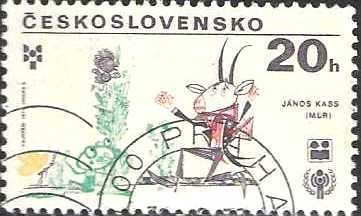 RTC Selo, 1979, (Checoslováquia/Rep. Checa), (Mint), Yt:CS 2345. International Year of the Child and Biennial Exhibition of Children's Book Illustrations, Bratislava, Janos Kass, Hungary.