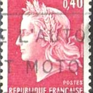FRA Selo, (França/Europa), 1969, Definitivo/Regular, (N), Yt:FR 1536B. New Values. Marianne of Cheffer.