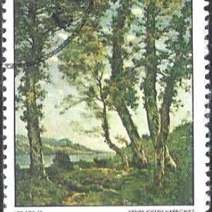 CUB Selo, 1980, (Cuba/América Central), (Mint), Yt:CU 2179. National Museum Paintings, Oaks, Henri-Joseph Harpignies.