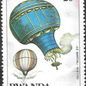 RWA Selo, 1984, (República de Ruanda/África), (Mint). The 200th Anniversary of Manned Flight - Balloons.