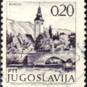 IUG Selo, 1972, (Iugoslávia/Europa), (N), Yt:YU 1352. Church and bridge in Bohinj (Sightseeing).