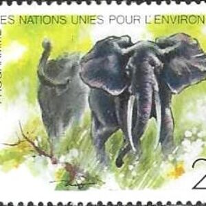 RWA Selo, 1975, (República de Ruanda/África), (Mint). African elephants.