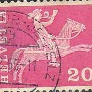 SUI Selo, Regular (Suíça/Europa), 1960, (N), Yt:CH 646A. Definitive Issues, Sumpter with mule.
