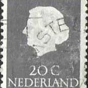 HOL Selo, (Holanda/Europa), 1954, (N), Yt:NL 600A. Queen Juliana (Rainha da Holanda).