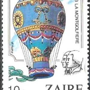 RWA Selo, 1984, (República de Ruanda/África), (Mint). The 200th Anniversary of Manned Flight - Balloons.