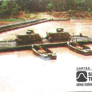 Br-Cartão Telefônico, 1996, (N). Portada Ribbon (Utilizada pelas Unidade de Engenharia do Exército Brasileiro na transposição de rios.