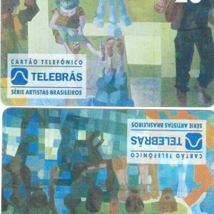 Br-Cartão Telefônico, 1996, (Duplo), (N). Detalhes da Obra “Paz”, de Cândido Portinari. Painel a óleo sobre madeira (1952-56).