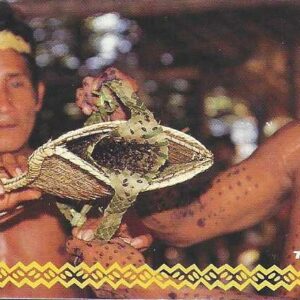 Br-Cartão Telefônico, 1999, (U). A Dança das Tucundeiras, exibida pelo Pajé à tribo Sateré-Maué.