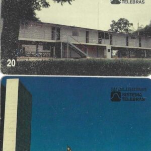 Br-Cartão Telefônico, 1998, (U). Catetinho e Congresso Nacional, Arq. Oscar Neimeyer, 1956 e 1959.