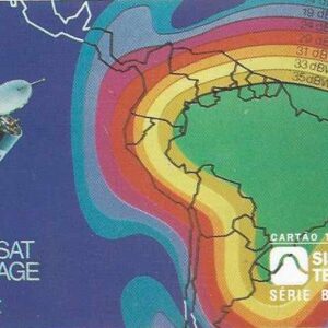 Br-Cartão Telefônico, 1998, (U). Brasilsat B2.