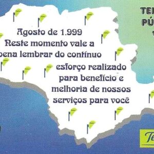 Br-Cartão Telefônico, 1999, (U). Telefonia Pública.