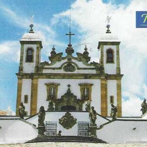 Br-Cartão Telefônico, 2001, (U). Igreja do Senhor Bom Jesus de Matosinhos, obra dos doze apóstolos de Aleijadinho em Congonhas - MG.