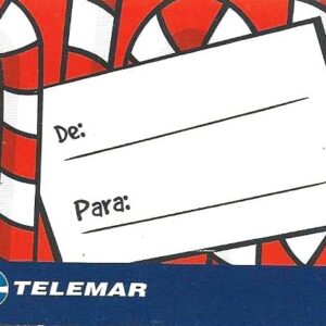 Br-Cartão Telefônico, 2001, (U). Mensagem de para 31 DDD Telemar.
