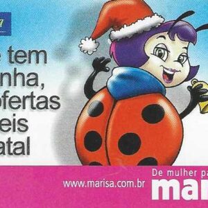 Br-Cartão Telefônico, 2001, (U). Onde tem Joaninha tem oferta incríveis de Natal.