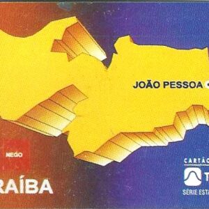 Br-Cartão Telefônico, 1996, (Mint). João Pessoa, Estado da Paraíba (Mapa).