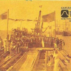 Br-Cartão Telefônico, 1996, (N). Obra do Porto do Ceará:Desembarque.
