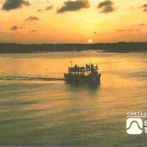 Br-Cartão Telefônico, 1998, (U). Pôr do Sol no rio Potengi, Natal/RN.