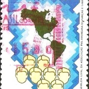 Br-Selo, 1984, C-1389-RHM, (U). VIII Assembleia Geral da Associação Pan-Americana de Finanças e Garantias.