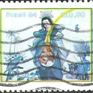 Br-Selo, 1984, C-1432-RHM, (Mint). Natal 84 - Pinturas Natalinas (G. Rodrigues).