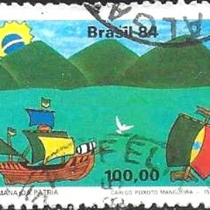 Br-Selo, 1984, C-1414-RHM, (Mint). Semana da Pátria 84 (Caravela).