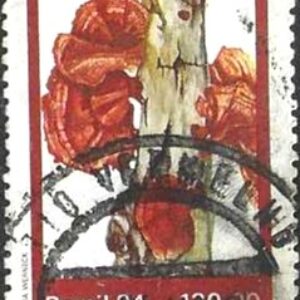 Br-Selo, 1984, C-1418-RHM, (U). Fungos (Pyenoporus).