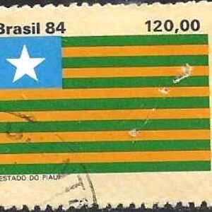 Br-Selo, 1984, C-1427-RHM, (U). Bandeiras dos Estados do Brasil – Piauí IV.