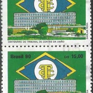Br-Selo, 1990, C-1711-RHM, (Mint). Centenário do Tribunal de Contas da União - TCU.