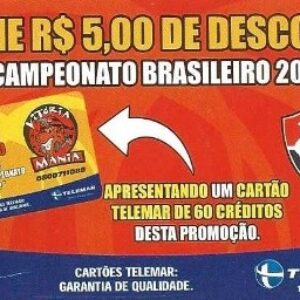 Br-Cartão Telefônico, 2002, (U). Ganhe desconto no Campeonato Brasileiro de 2002.