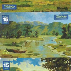 Br-Cartão Telefônico, 2002, (N). Série: Paisagens rurais (Estrada Rural II, III e IV).