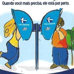 Br-Cartão Telefônico, 2002, (U). Orelhão da Telemar é que nem amigo.