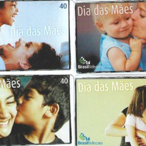 Br-Cartão Telefônico, 2003, (U). (04 unidades). Série: Dias das Mães.