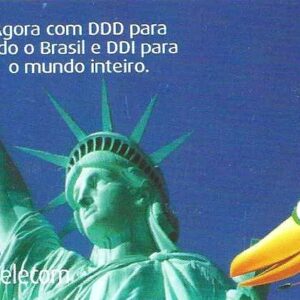 Br-Cartão Telefônico, 2004, (N). Estátua da Liberdade - Nova Iorque.