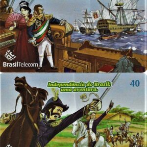 Br-Cartão Telefônico, 2004, (U), (02 unidades). Independência do Brasil, uma aventura.