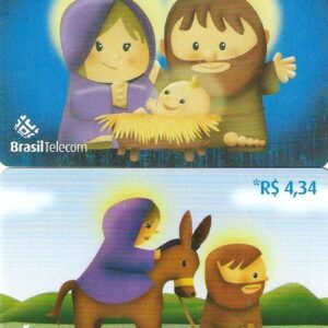 Br-Cartão Telefônico, 2004, (U), (04 unidades). A História do Natal.