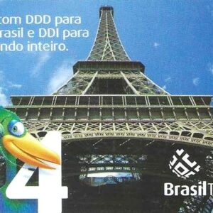 Br-Cartão Telefônico, 2004, (N). Torre Eiffel - Paris/França.